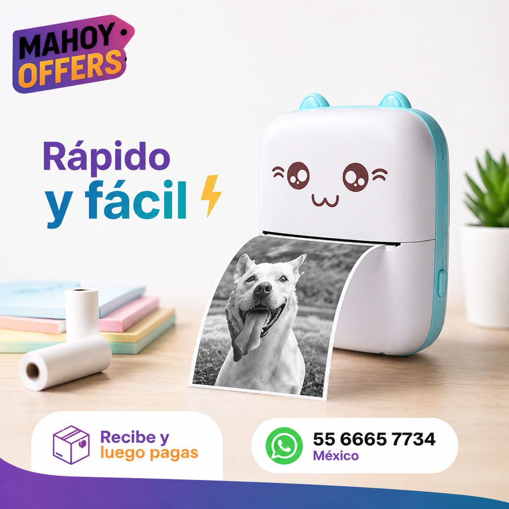 Mini Impresora Térmica Portátil Bluetoot