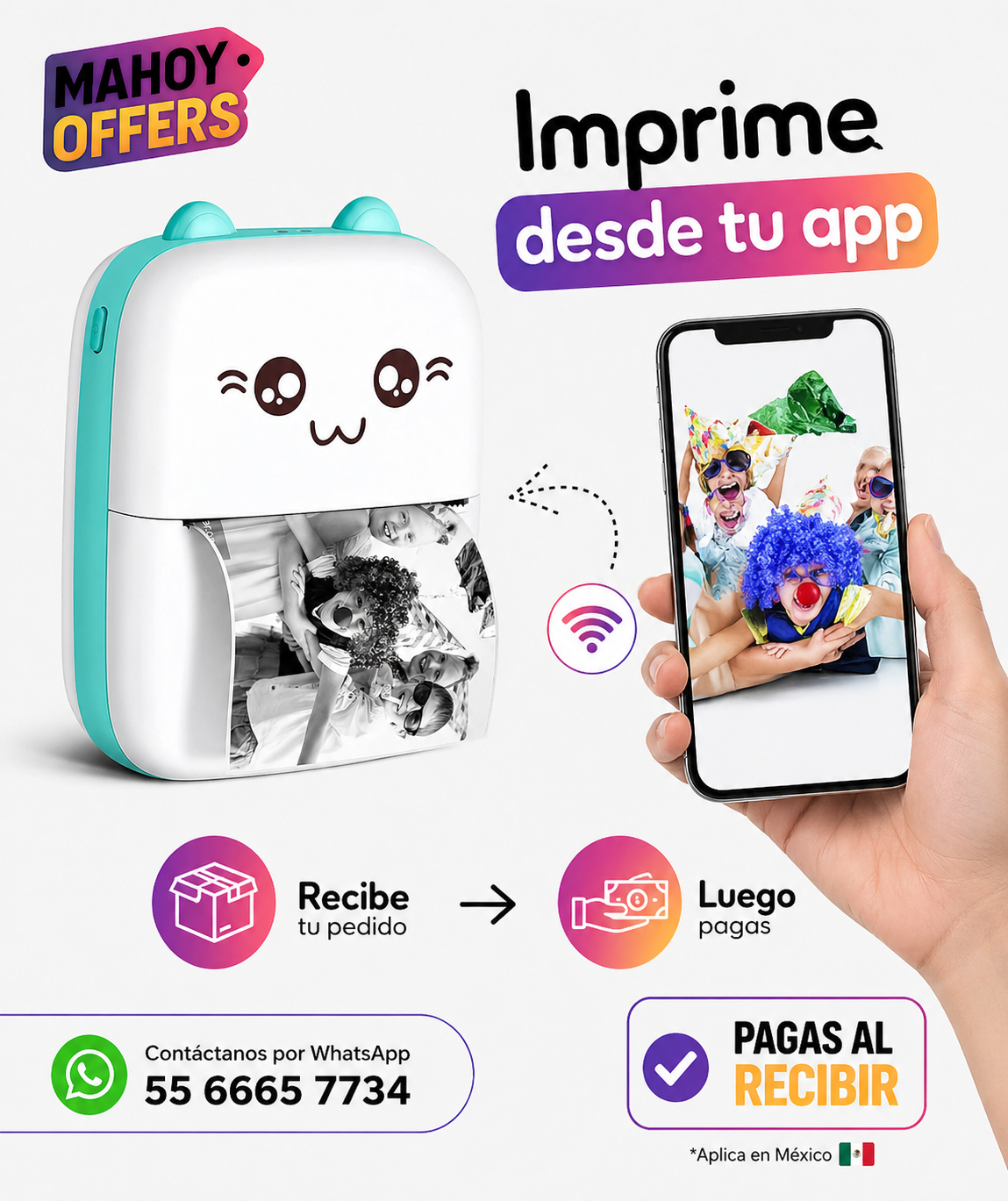 Mini Impresora Térmica Portátil Bluetoot